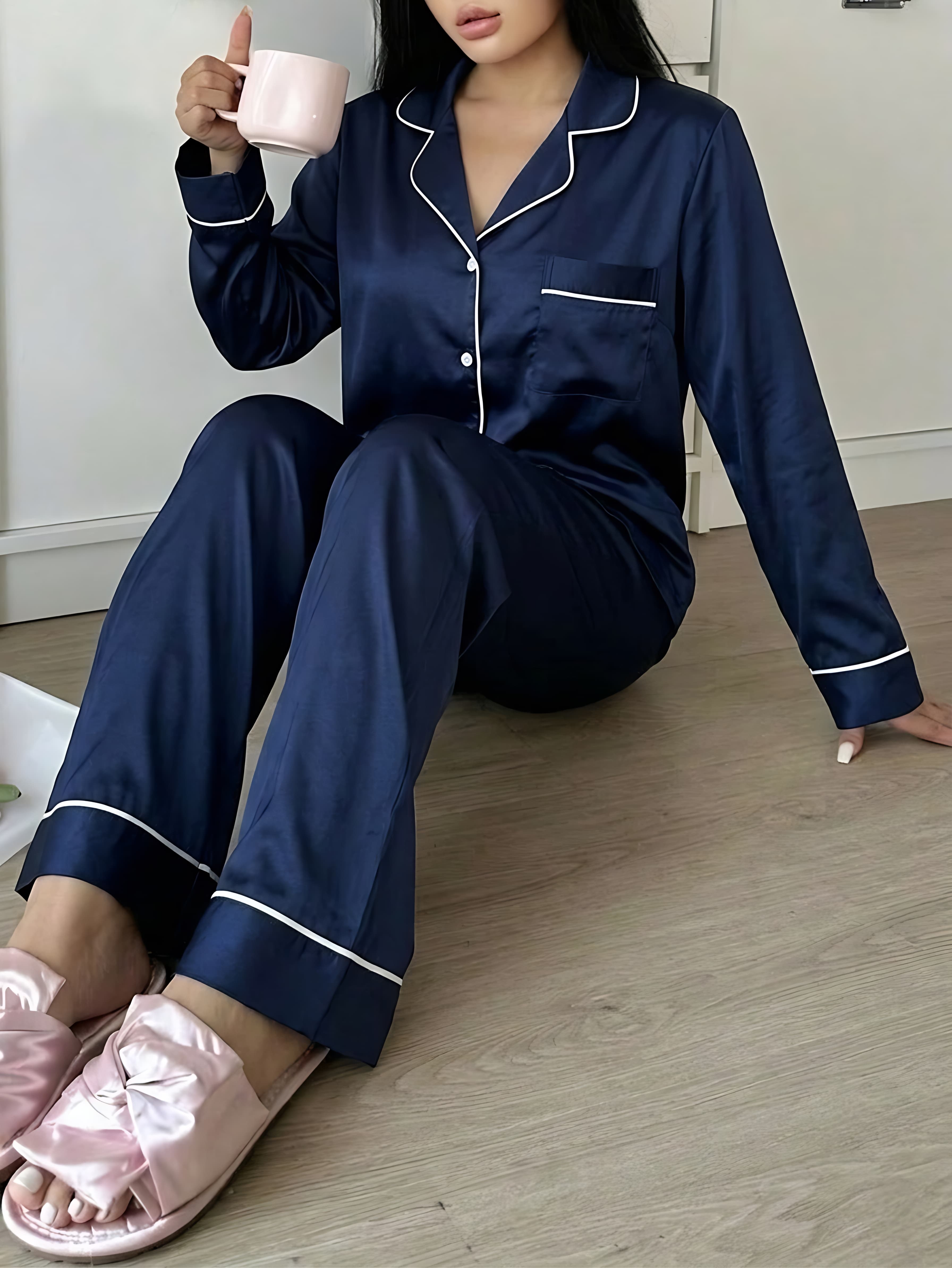 Pyjama en Satin de Soie Premium