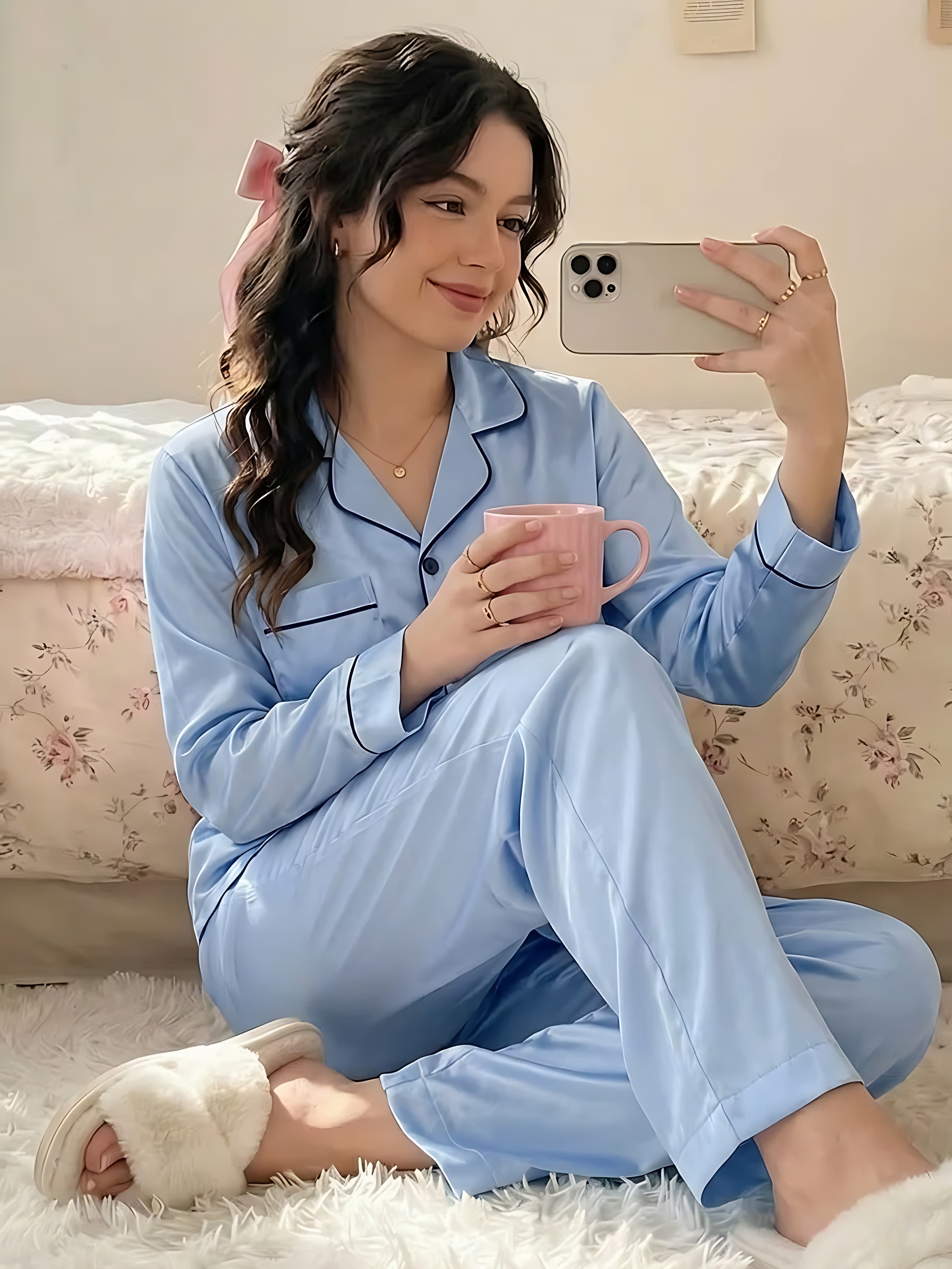 Pyjama en Satin de Soie Premium