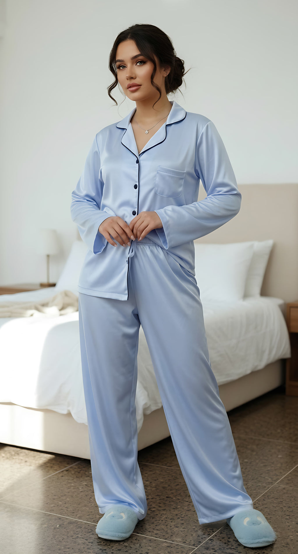 Pyjama en Satin de Soie Premium