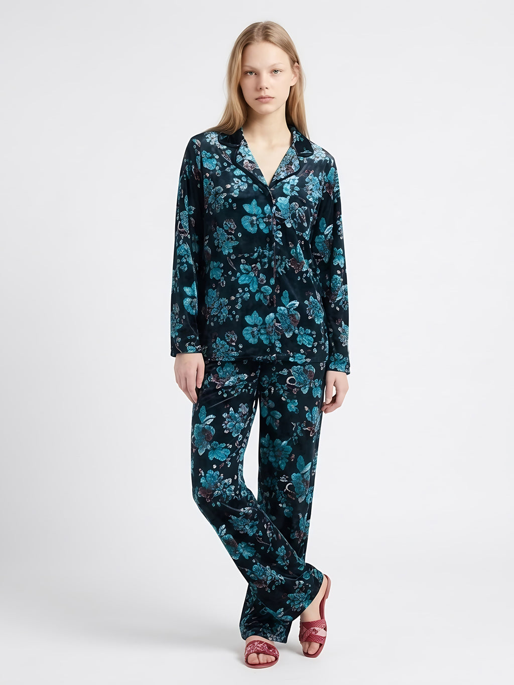 Pyjama en Velours Lisse Premium