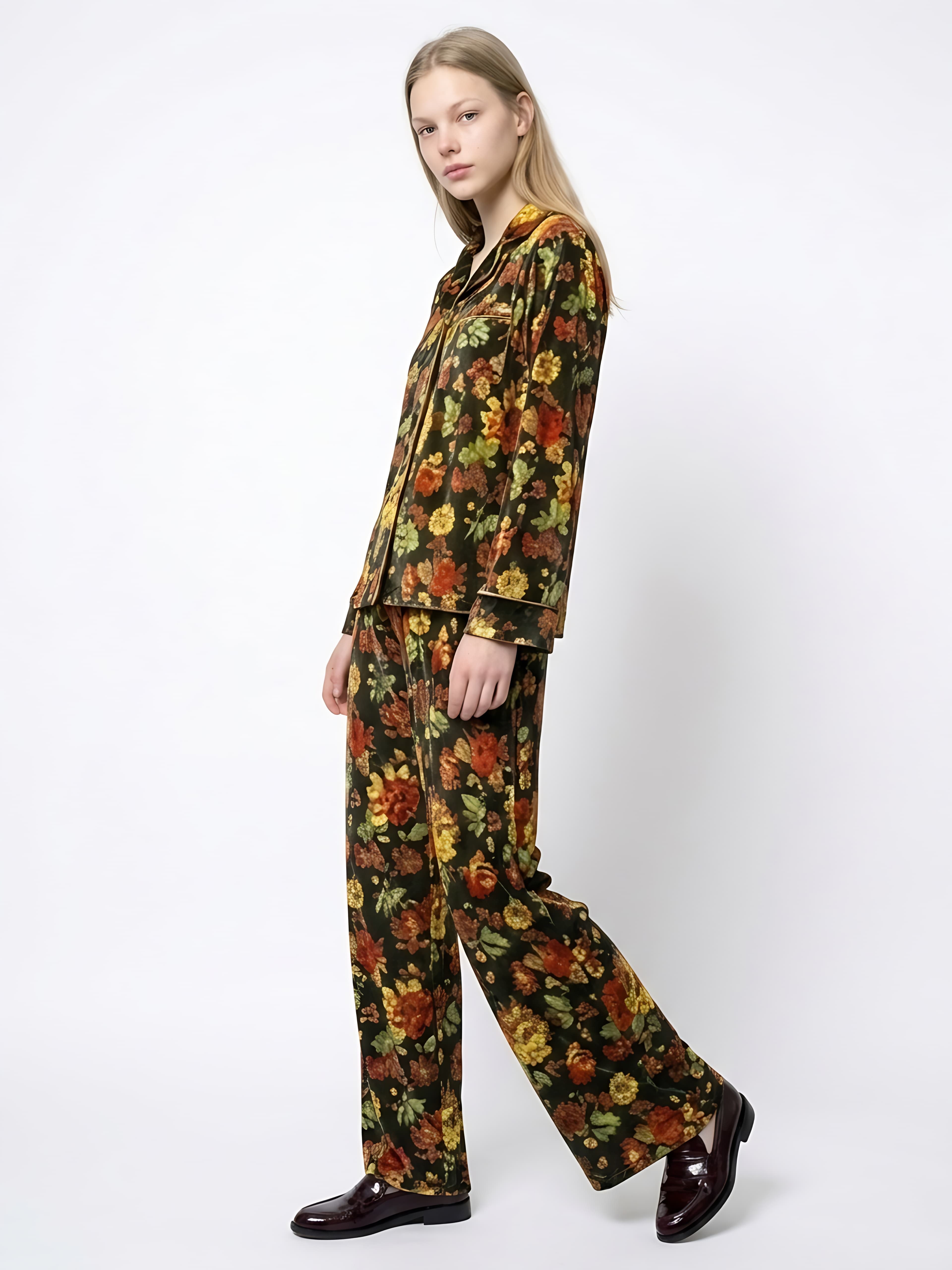 Pyjama en Velours Lisse Premium