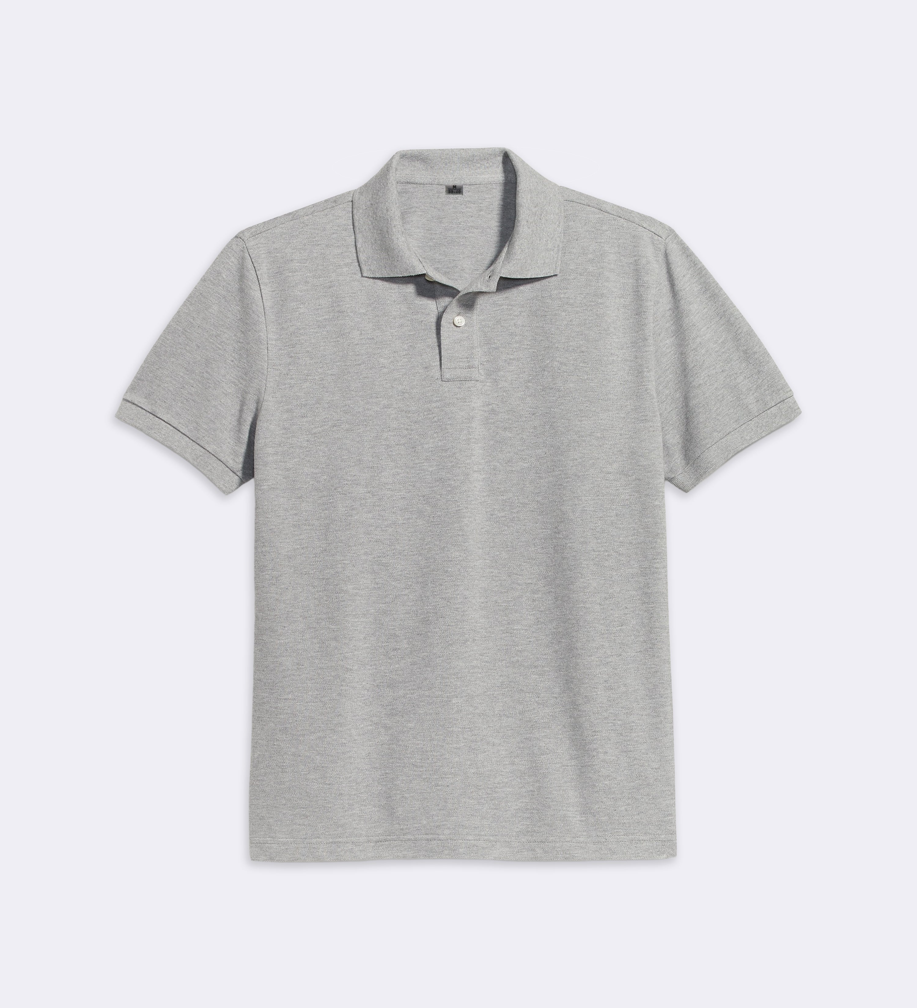 Polo Gris Regular Fit 100% coton