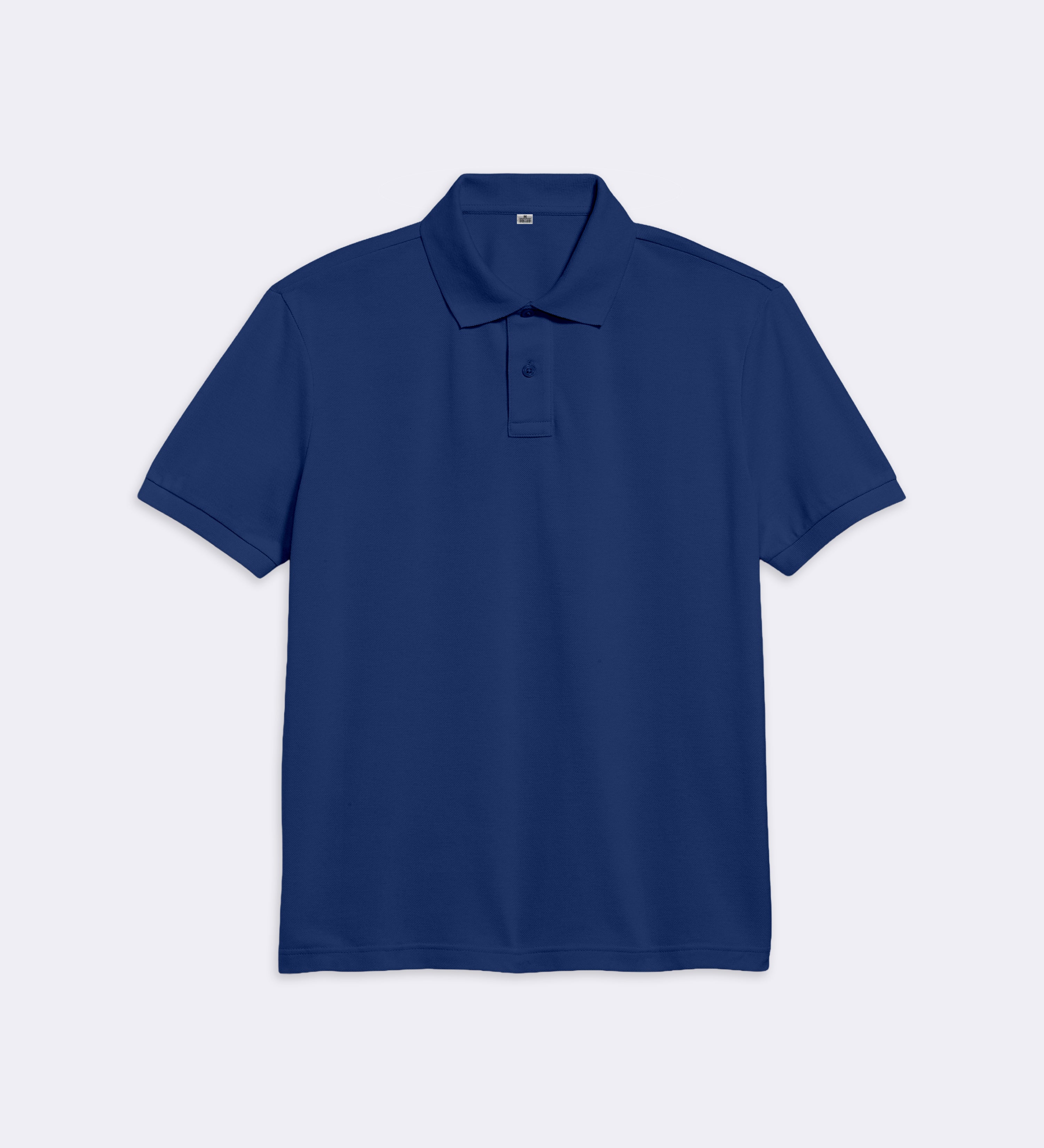 Polo Bleu Regular Fit 100% coton