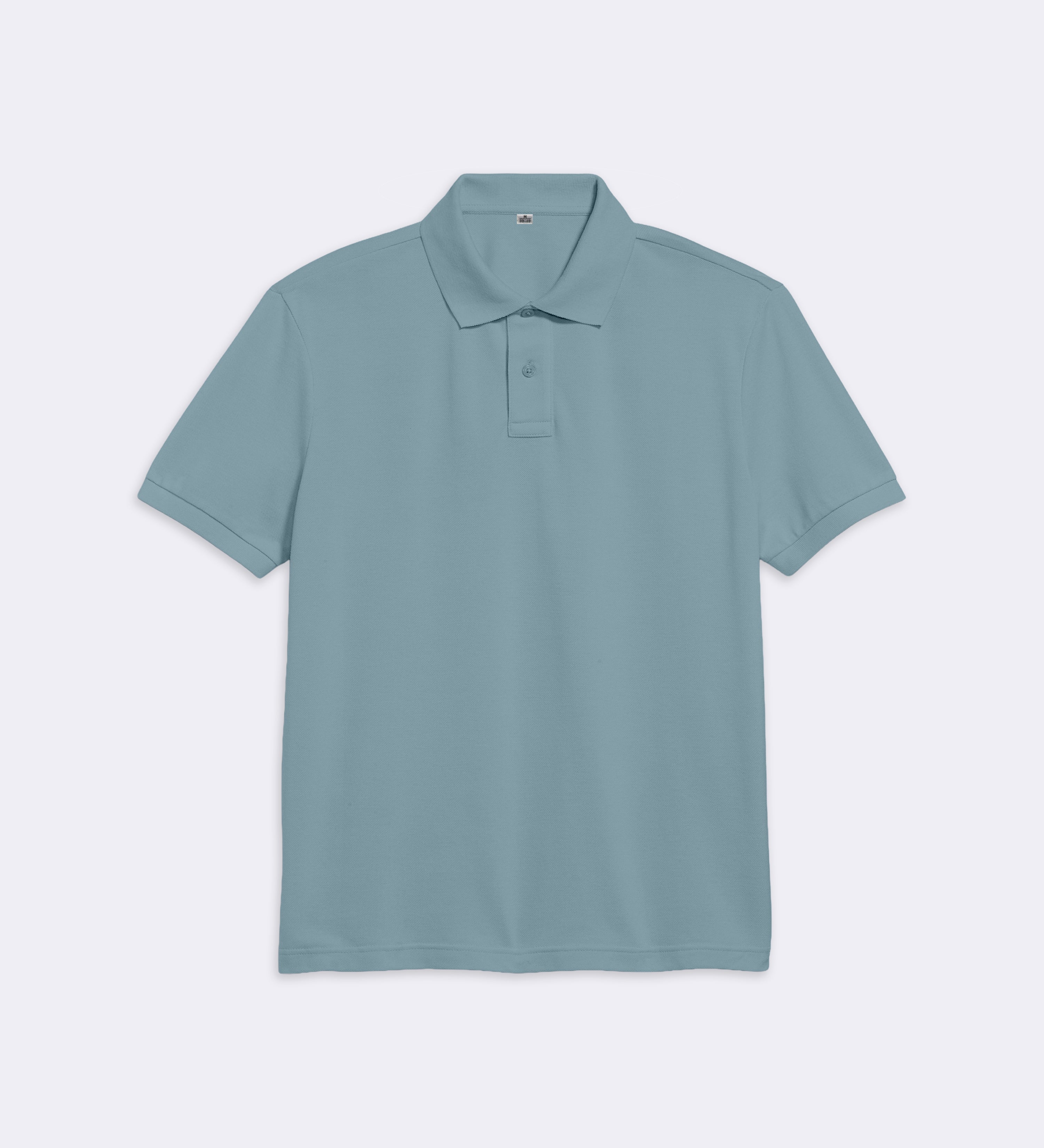 Polo Bleu Grisé Regular Fit 100% coton