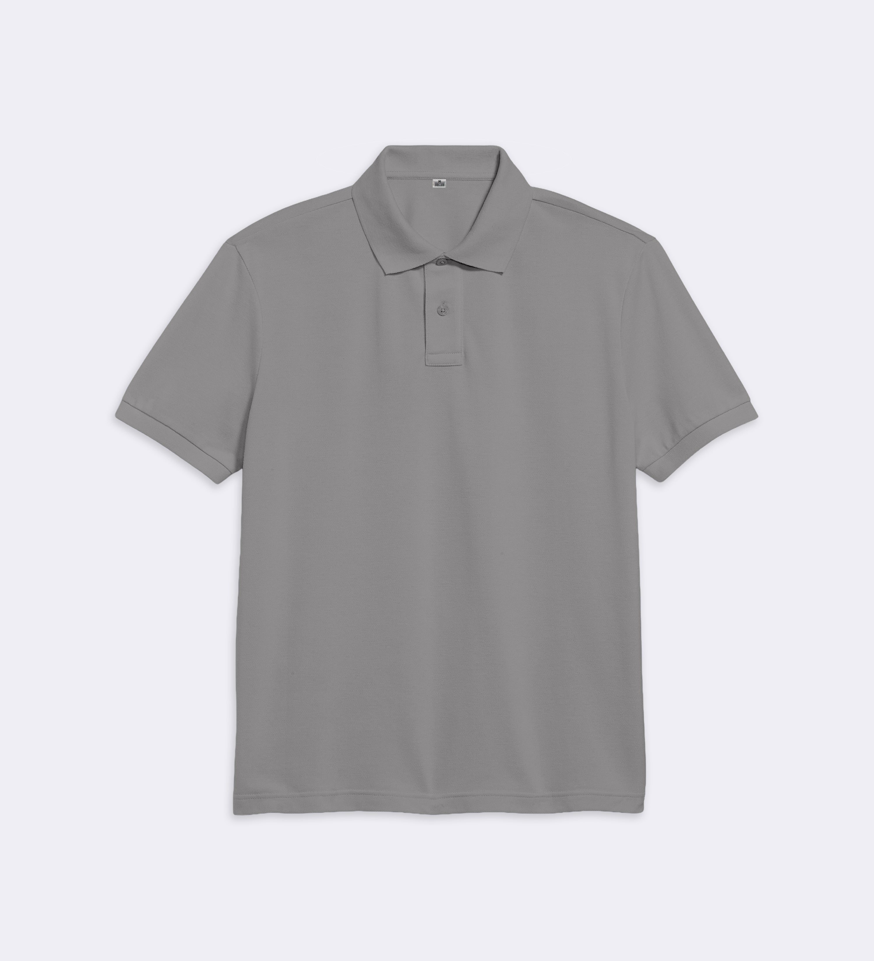 Polo Gris Regular Fit 100% coton
