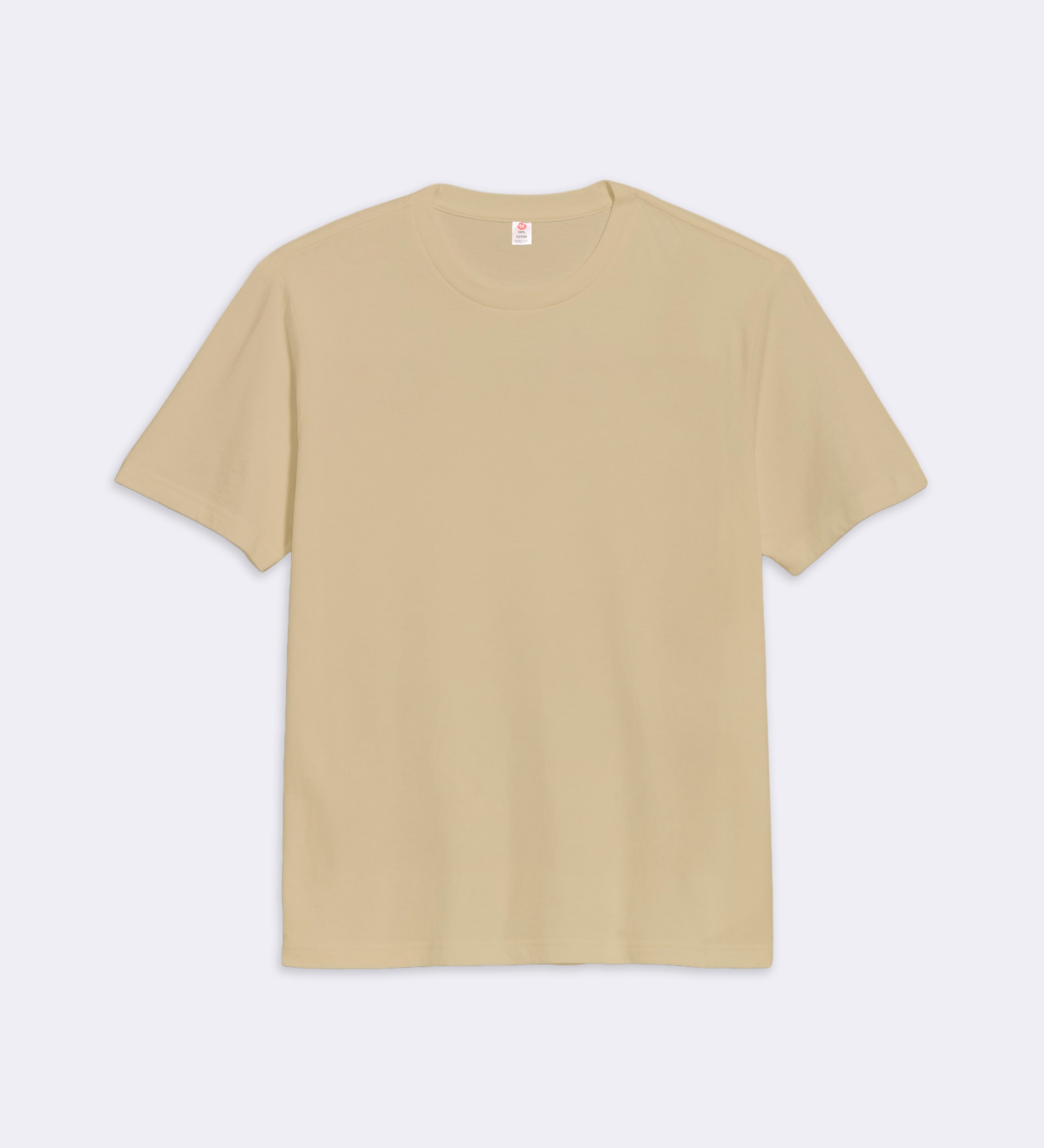 T-Shirt beige Regular Fit 100% coton