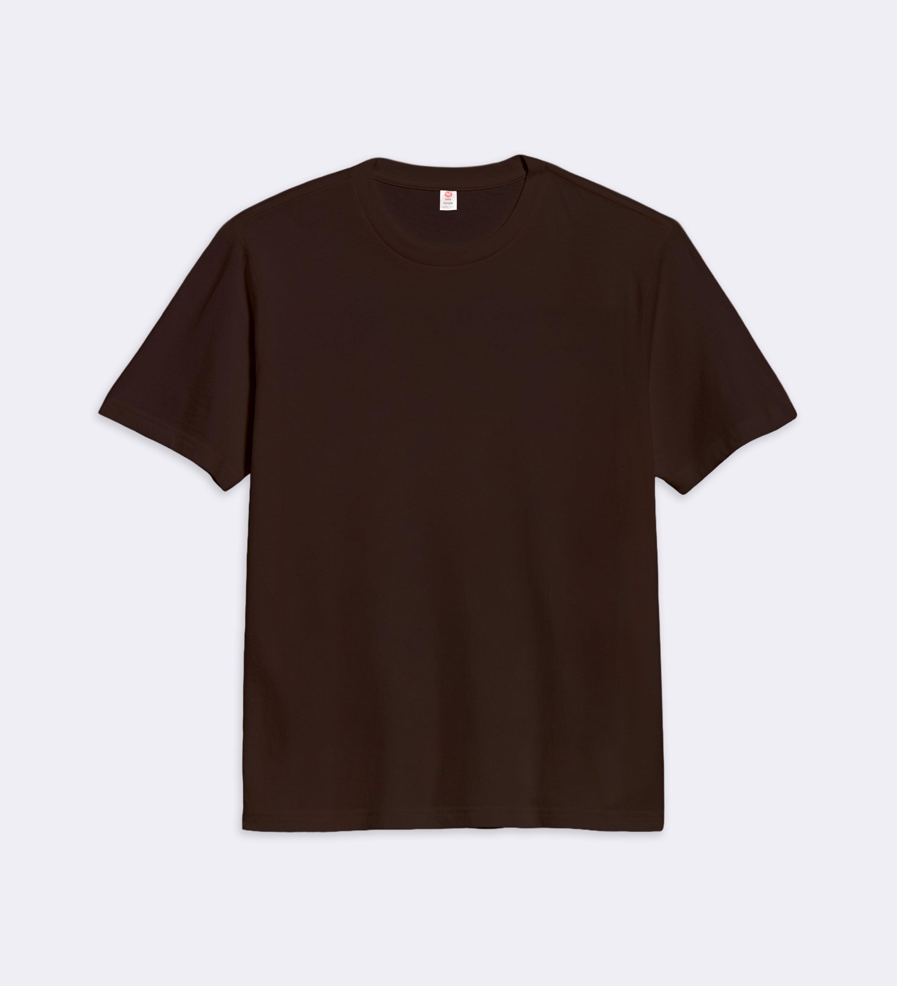 T-Shirt Marron Regular Fit 100% coton