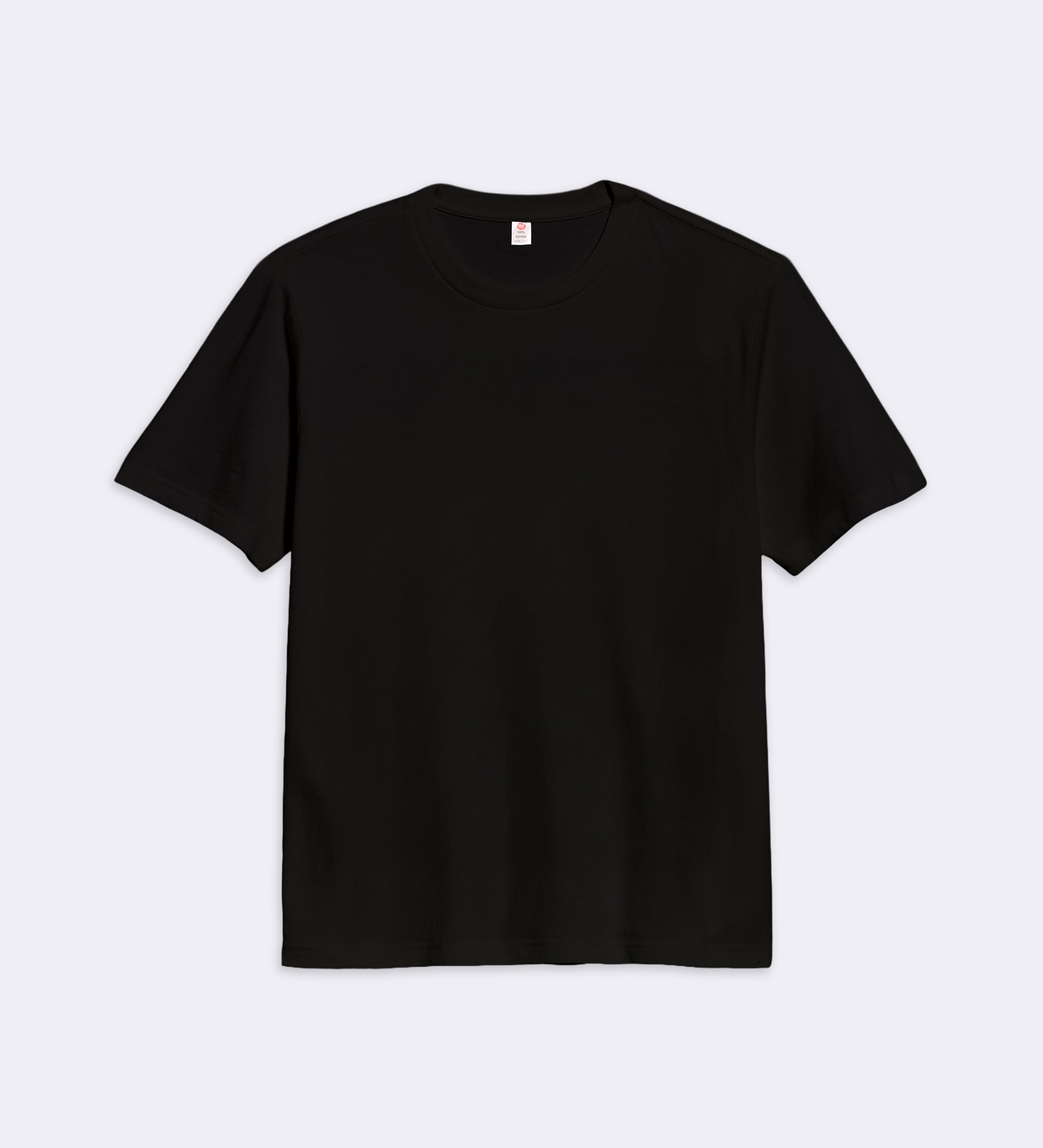 T-Shirt Noir Regular Fit 100% coton